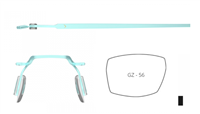 Eyeglasses frame Blackfin Man BF1075 C1798 - BF1075 C1798